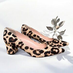 Kate Spade New York Dolores Too Leopard Print Calf Hair Pumps Heels Size 7